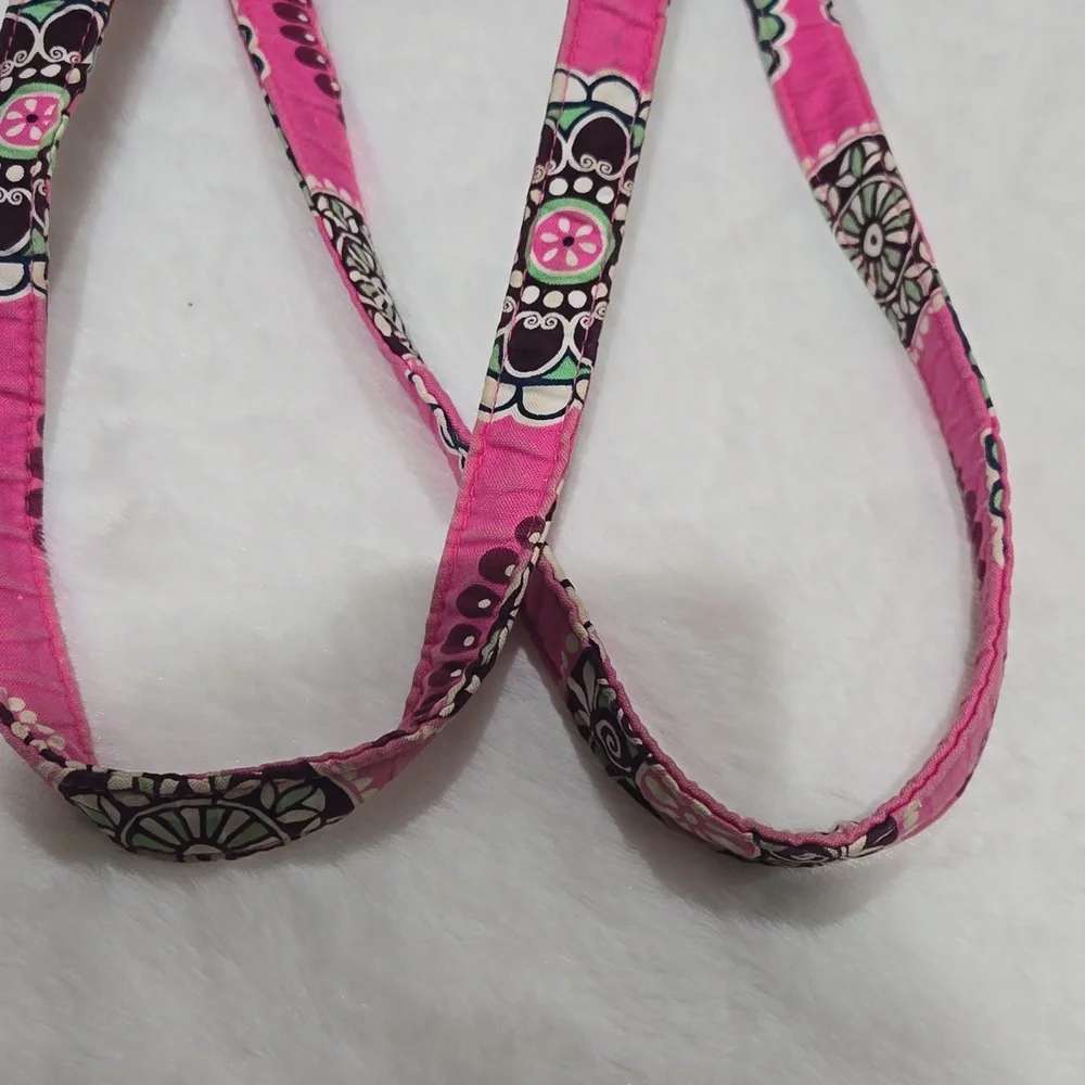 Vera Bradley large computer, book bag. Pink, blue, green, white, burgundy